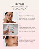 DERMAFLASH LUXE+ - Pop Pink | LUXE+ Sonic Dermaplaning device in Pop Pink