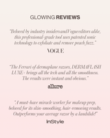 LUXE+ WITH MONTHLY REFILLS - Sea Foam | LUXE+ Sonic Dermaplaning device in Sea Foam