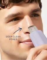DERMAPORE+ - Lilac | Model using DERMAPORE+ in Lilac on his nose 