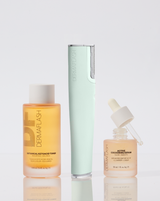 LUXE+ SONIC SKINCARE SET - Sea Foam | LUXE+ Sonic Skincare Set set in Sea Foam with LUXE+, BOTANICAL KETOACID TONER and ACTIVE COCOONING SERUM