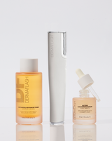 LUXE+ SONIC SKINCARE SET - Stone | LUXE+ Sonic Skincare Set set in Stone with LUXE+, BOTANICAL KETOACID TONER and ACTIVE COCOONING SERUM